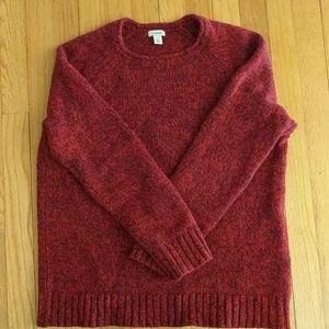 L.L. Bean Classic Ragg Wool Sweater, Bright Red